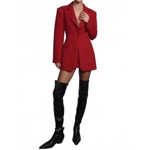 NEW PARENTEZI daniela blazer dress in red
